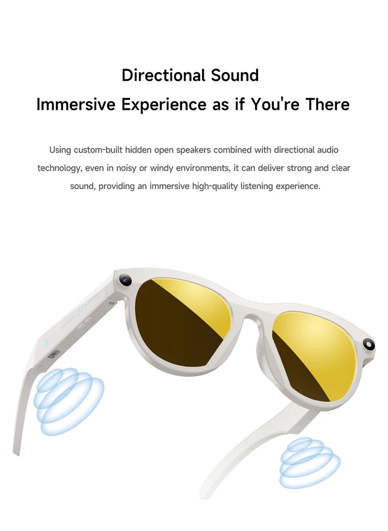 Xiaomi AI Glasses Camera 200w Pixel  Video Recording HD Shooting Voice Assistant Real-timeTranslation Intelligent Recognition