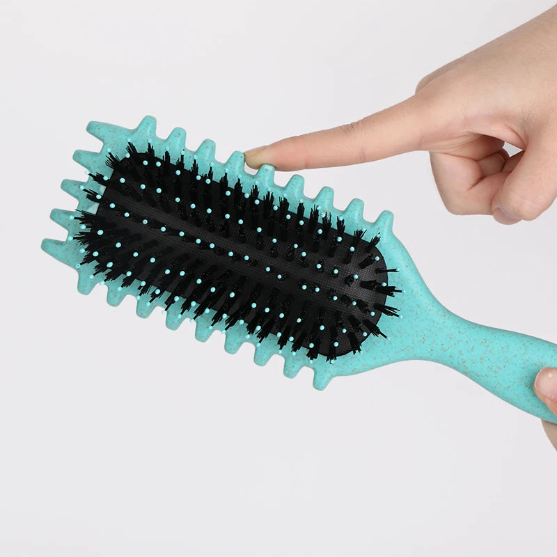 Salon Styling Curly Hair Styling Brush Curl Hair Brush for Combing and Shaping Men's and Women's Curls Reduce Pulling Tools