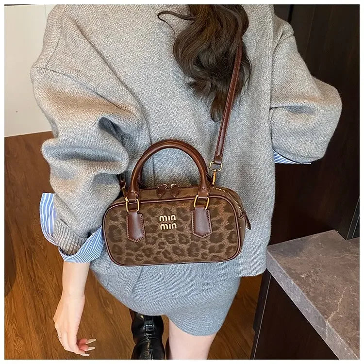 Women's Square Leather Satchel Handbag | Tote Shoulder Crossbody Purse & Diaper Bag