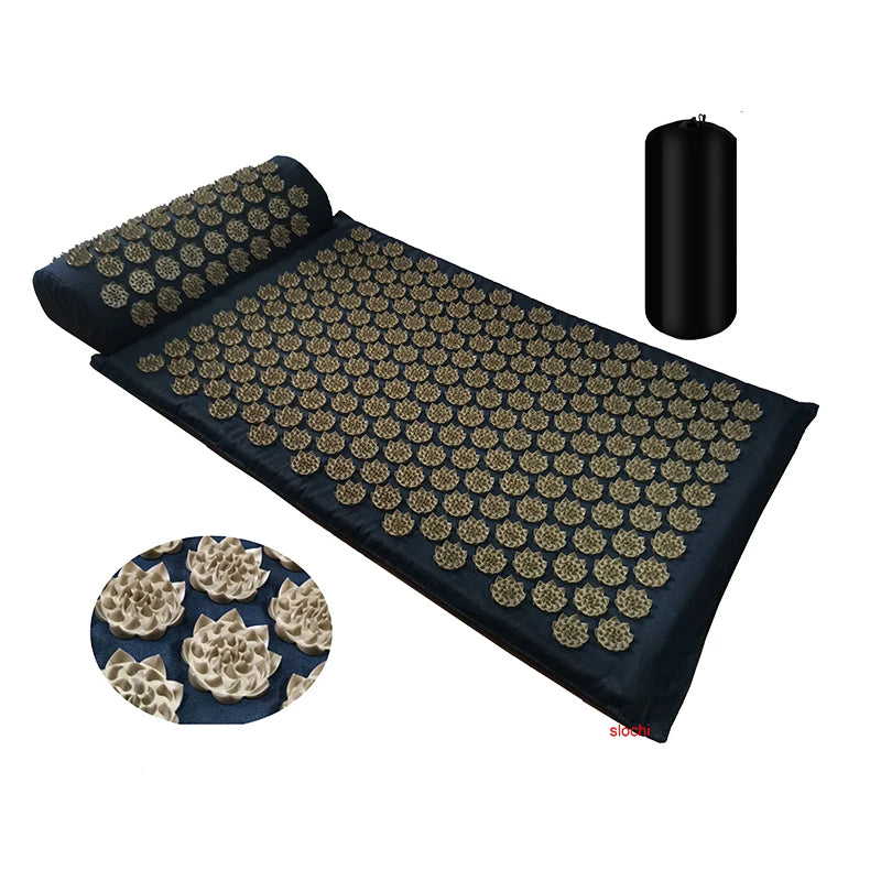 Massager Mat Shakti Mat Massage Yoga Mat Acupressure Relieve Stress Back Body Pain Spike Mat Acupuncture Massage Cushion