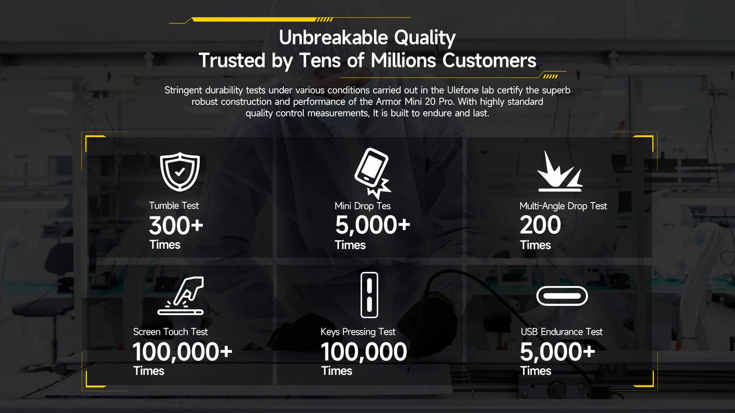 Ulefone 4.7" Rugged Phone Armor Mini 20 Pro 5G Android 14 16+256GB Smartphone LED Light 64MP Night Camera Mobile phone