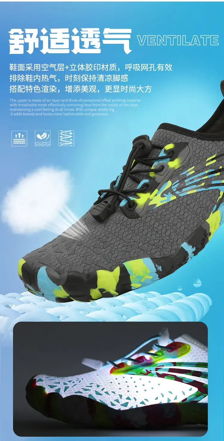Unisex Shoes For Women Fitness Treadmill Indoor Outdoor Speed Interference Water Beach Couples Swimming Shoe Men Aqua Sneakers