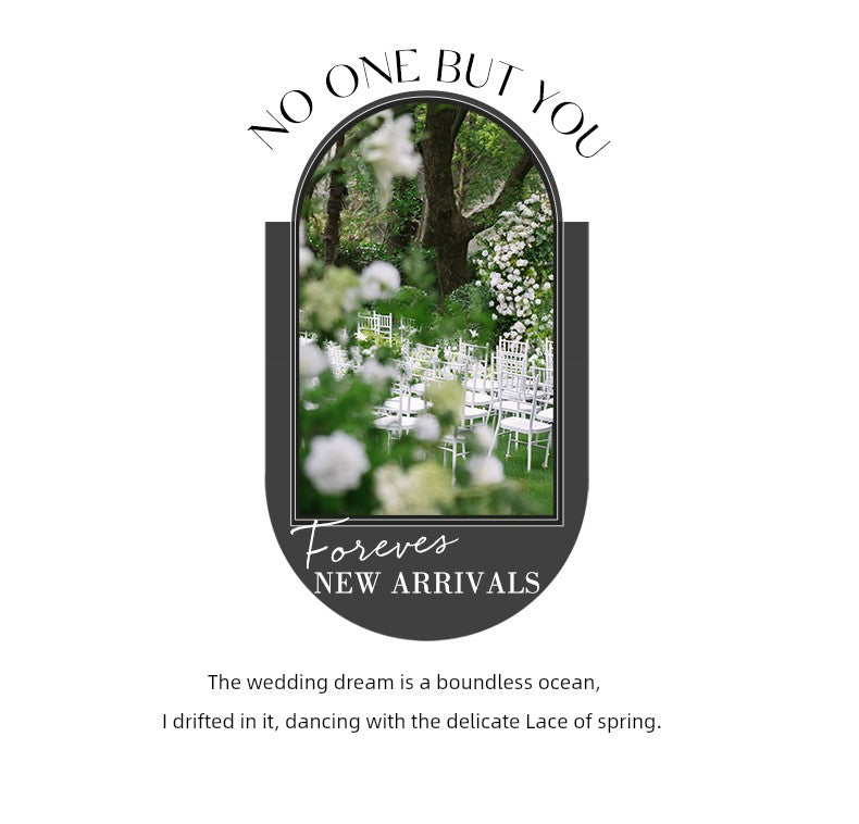 odelia "Mysterious Garden" 2025 New arrival Light Weddings Bride Gauze French Satin Minimalist Light