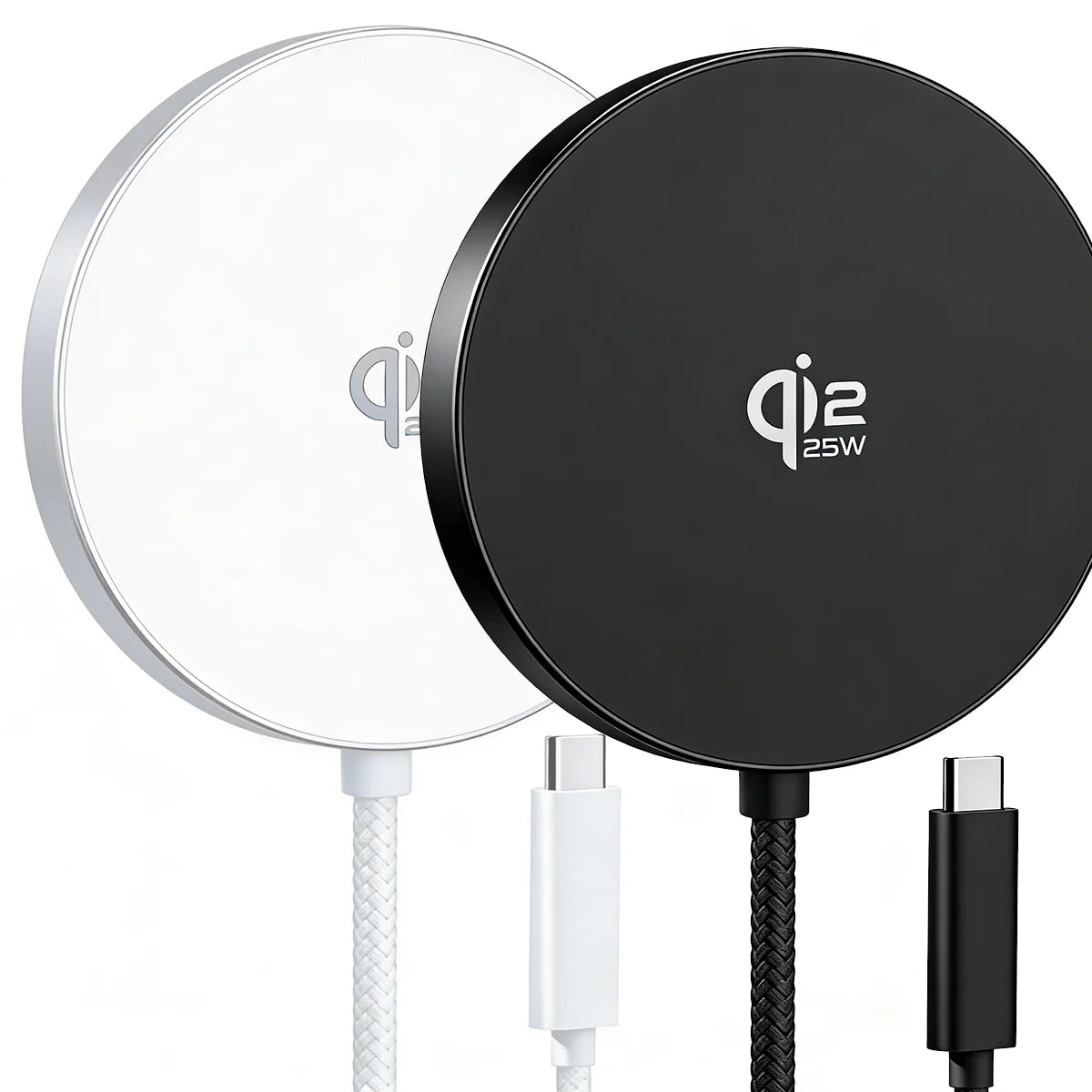 TIMESS QI2 25W Fast Wireless Charger For IPhone 17 16 15 14 13 12PRO MAX For Airpods 4 3 2 Pro 2-IN-1 Charging Station Stand Pad