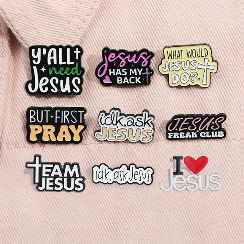 4-20pcs/set Red Eared Rabbit Enamel Pins Anime Characters Turbo Granny Cat Holy Jesus Medical Brooches Lapel Badge Jewelry Gifts