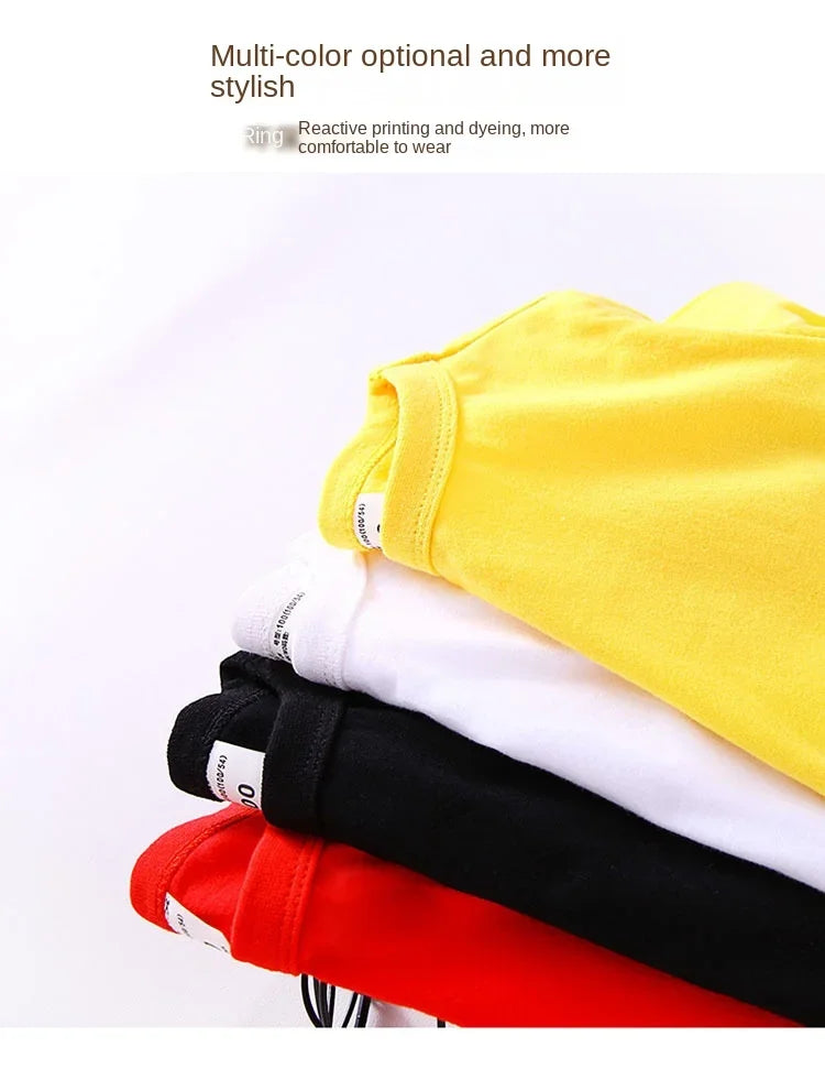 Autumn Spring Cotton Children T-shirt  Boys Girls Tees Long Sleeve White Shirt Kids Tops Baby Clothes Solid Black Blue Yellow