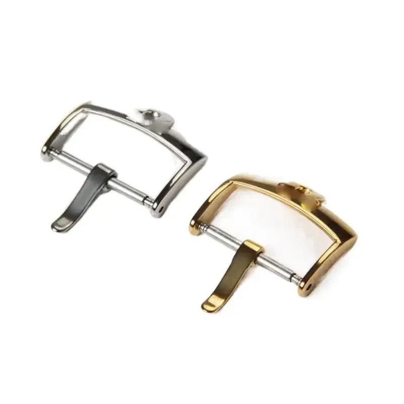 12 14 16 18mm Stainless Steel Watch Buckle Silver Gold Pin Clasp Fit for Omega DE VILLE Strap Buckle Stock