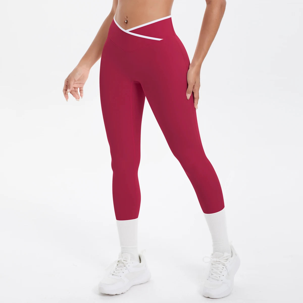 Women Cross High Waisted Sports Suit Breathable Fitness Running Workout Yoga Set Casual Pilates Sportwear Leggings