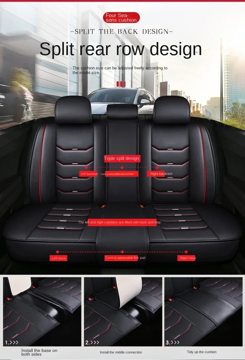 Universal Style 3D Car Seat Cover for HYUNDAI Tucson Santa FE I30 I40 Veloster Genesis Venue Terracan Ioniq Interior Accessories