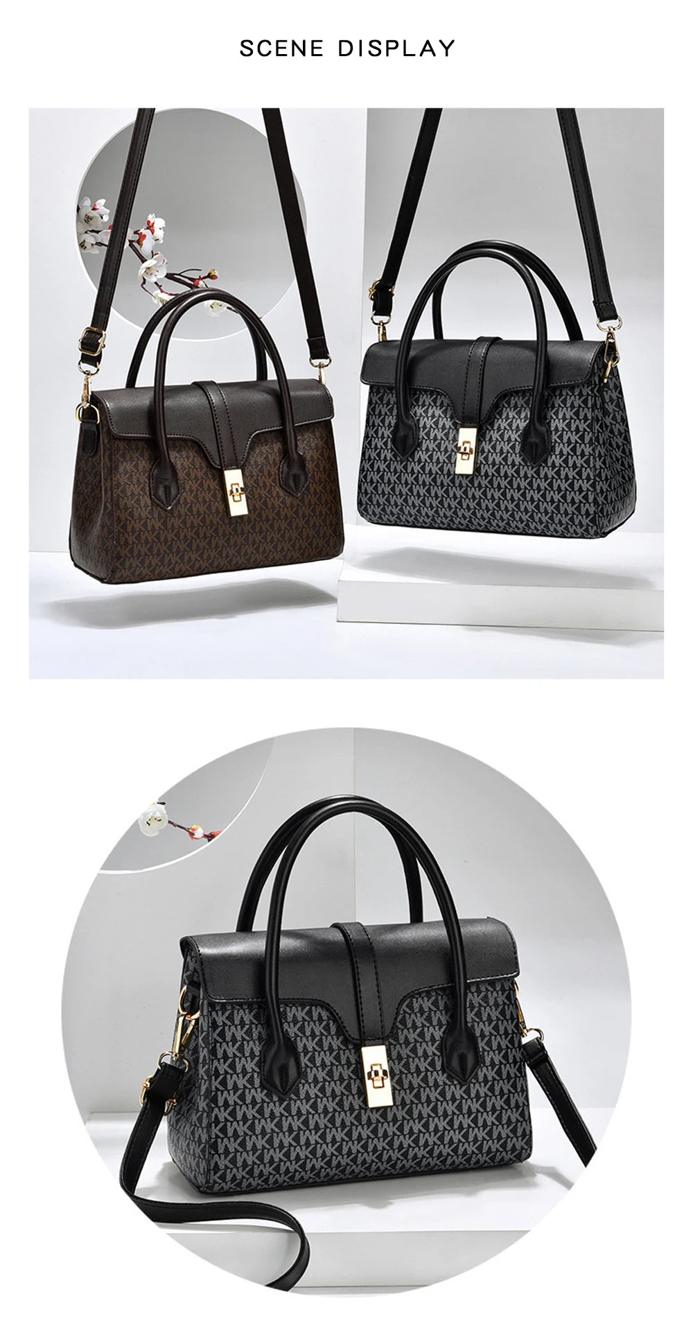 Fashion Luxury Design Shoulder Bag Womens Handbag New Trend Ladies Lady Tote Bags Print Pu Leather Shoulder Cross Bag For Woman