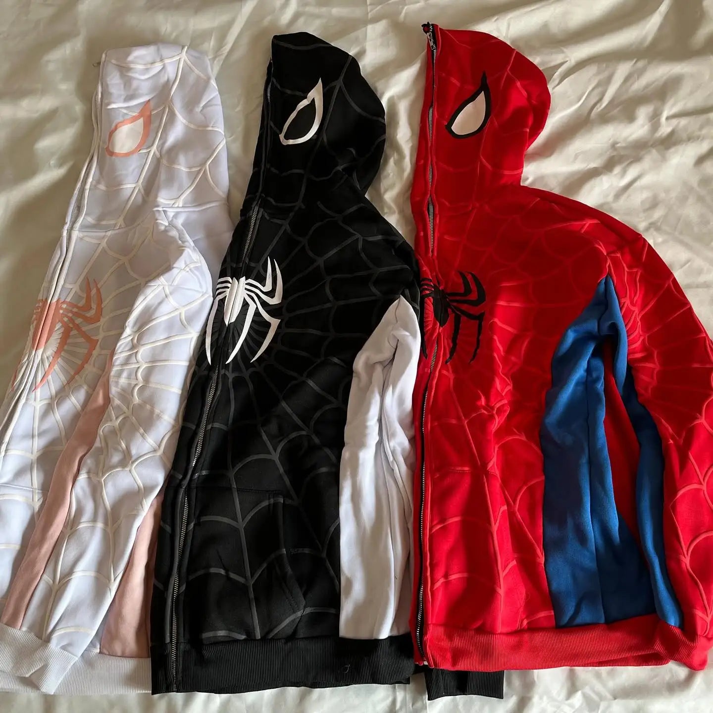 American Spider Vintage Zip Up Hoodie Y2K Clothes Mens Womens Spider Graphic Oversized Hoodies Sweatshirts Casual Jackets