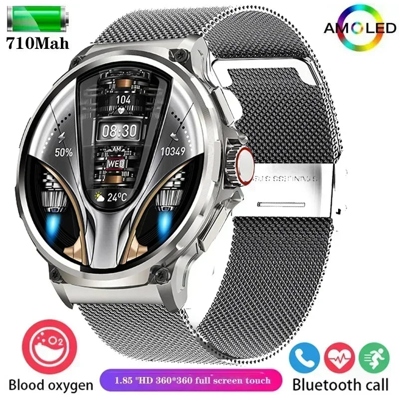 Xiaomi 2025 NEW 1.85-inch ultra HD smartwatch, GPS track HD Bluetooth call; 710 mah large battery 400+ dial, suitable for Huawei