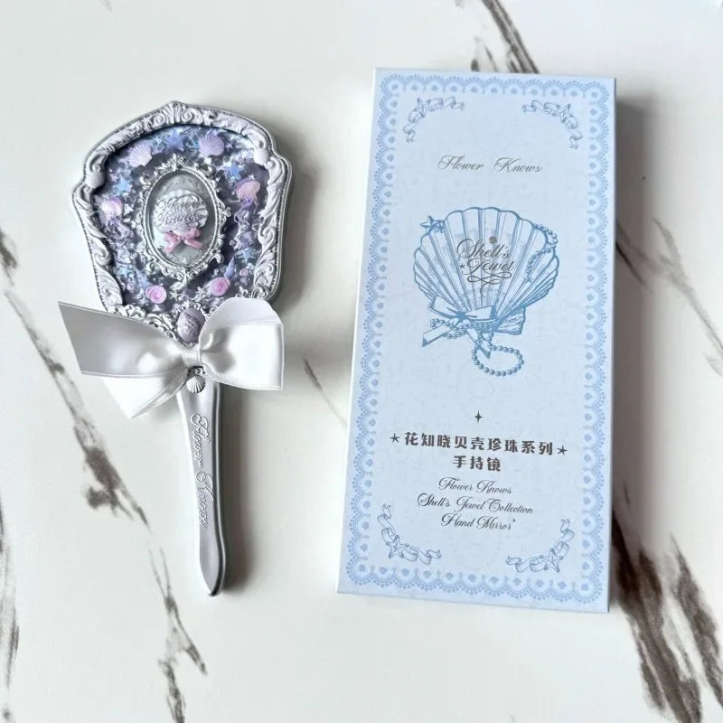 Flowerknows Shell Jewelry Gift Set Makeup Kit Full Professional Glitter Eyeshadow Palette Blush Baked Powder 10pcs Kits