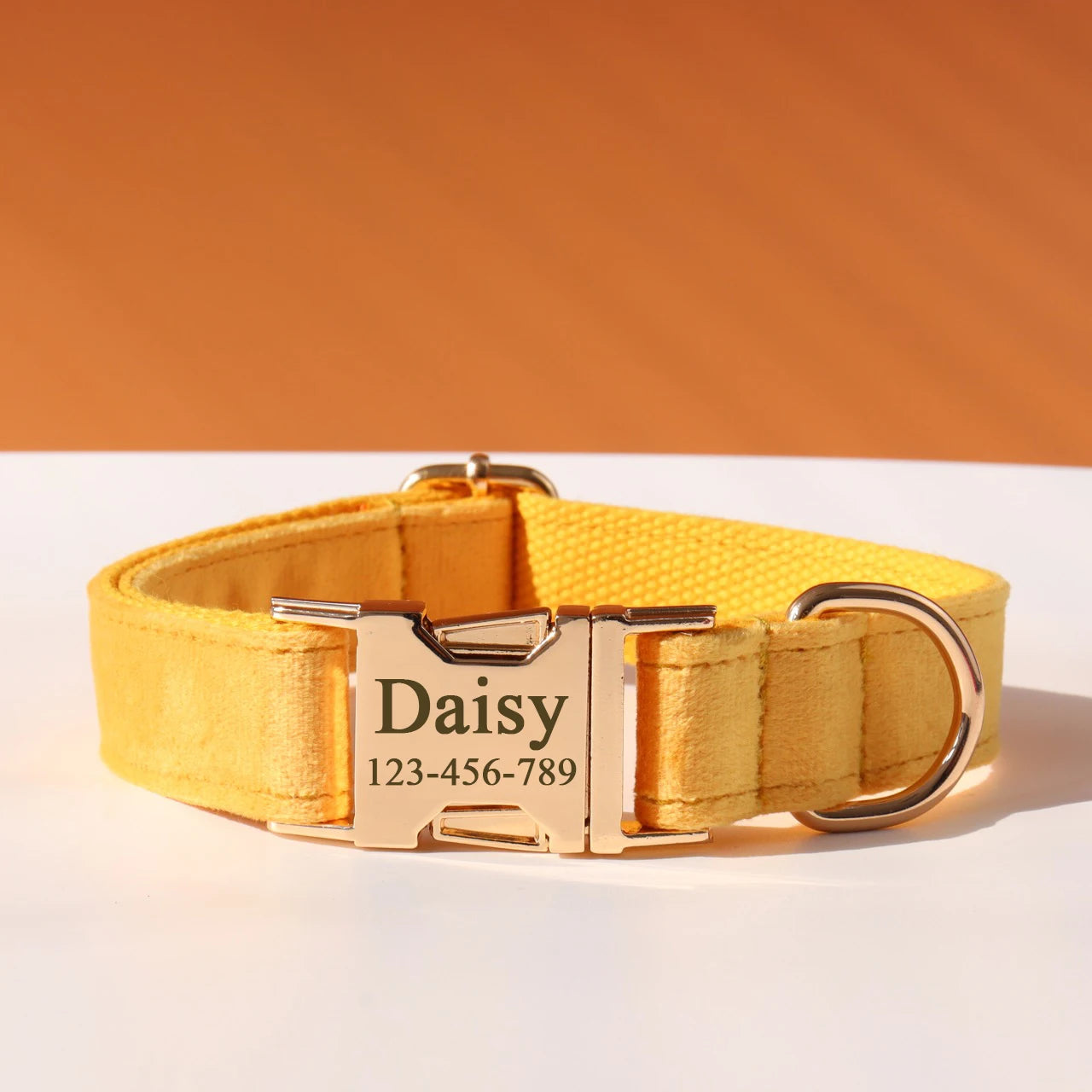 Personalized Dog Collar Bow Set Customized ID Name Tel Engraving Name for Small Medium Large Dogs Adjustable Dog Leash