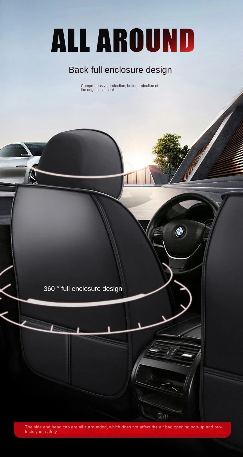 Universal Style Car Seat Cover for Volkswagen Touareg Golf ID3 ID4 X T-Cross Car Accessories Interior Details Seat Protector