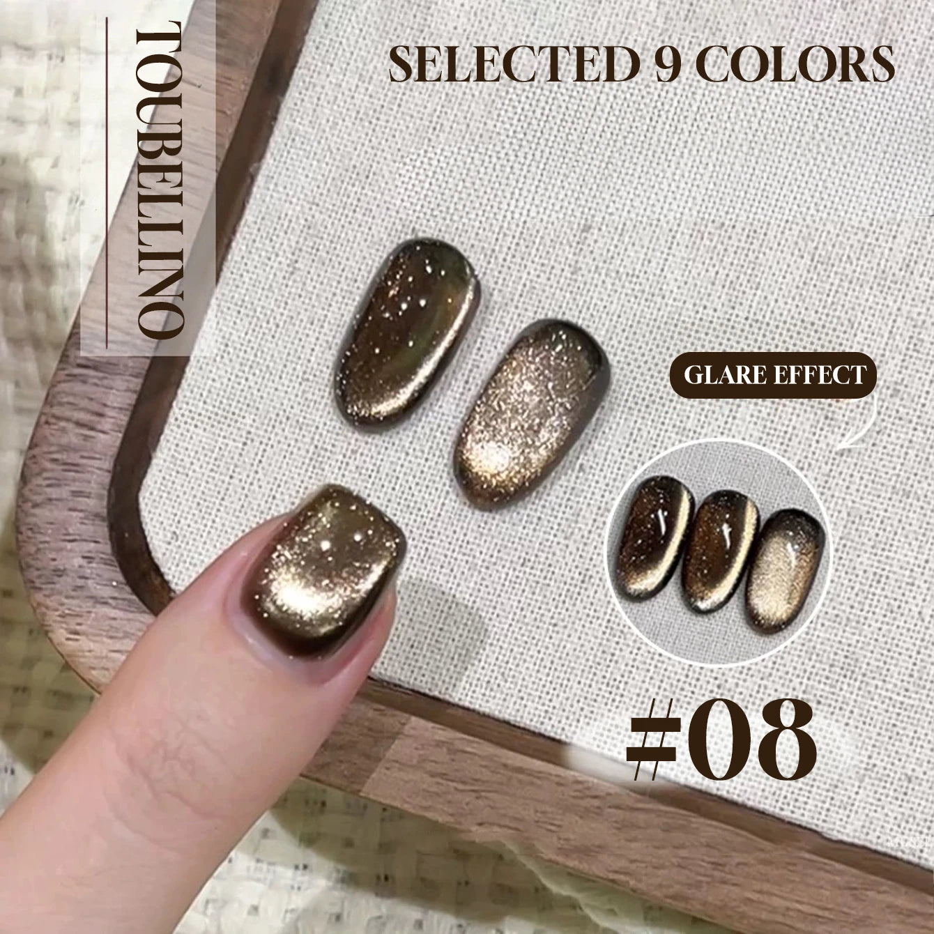 MIANEL 12ML 1-21pcs Emperor Green Cat Eye Gel Nail Polish Whitenning Nails Green Nails Suitable For Nail Salons Nail Supplies