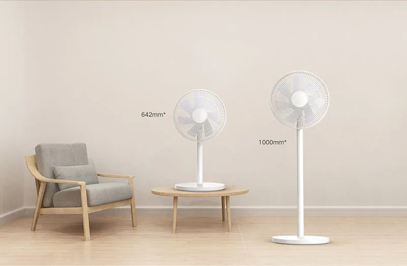 MIJIA Floor Fan,7 Blade,Adjustable Wide-Angle 90°,Home Fan For Living Room,Support Connect MI HOME APP Wired Fan