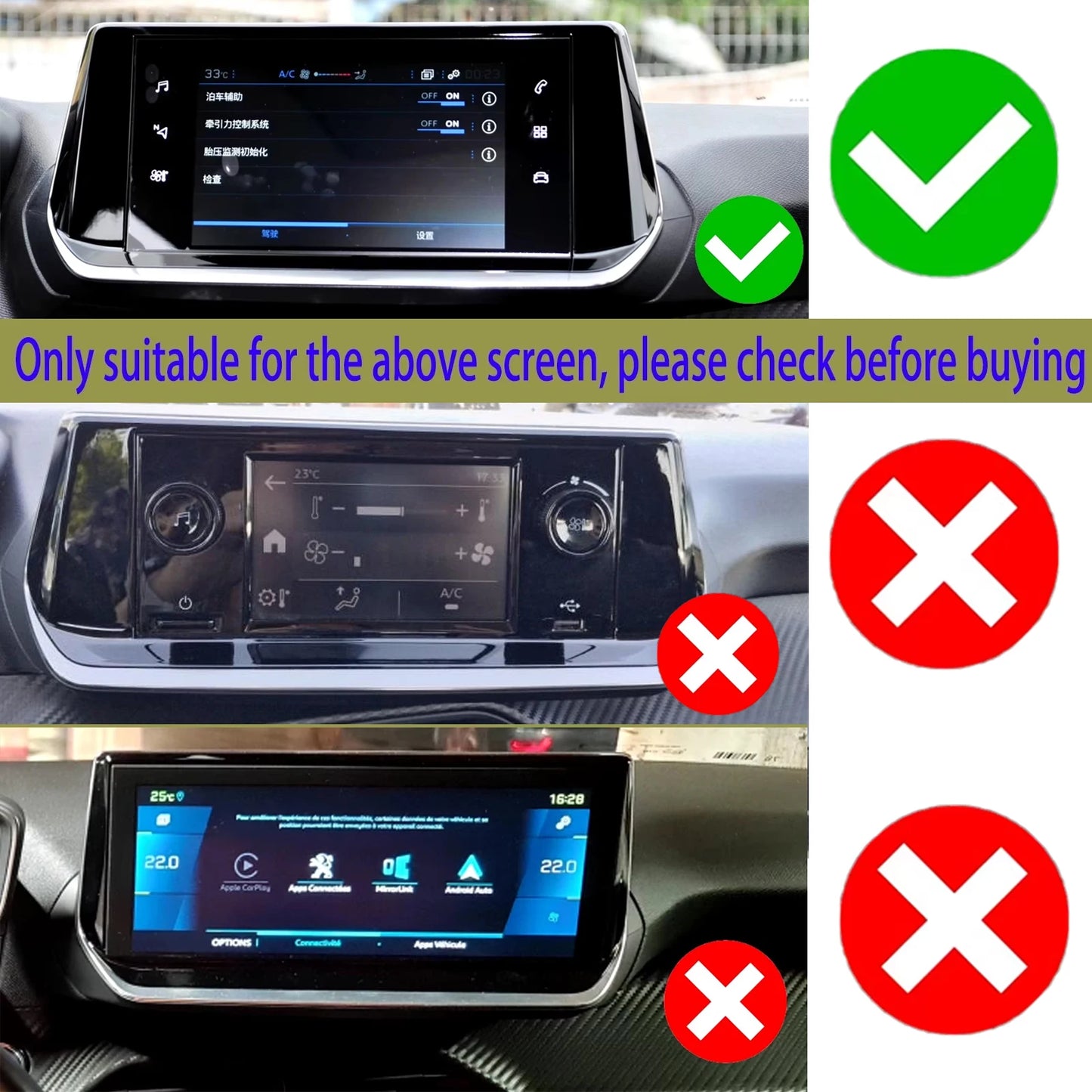 Car Mobile Phone Holder for Peugeot 2008 2019-2023 (7in)  GPS Bracket Navigation Stand Auto Accessories