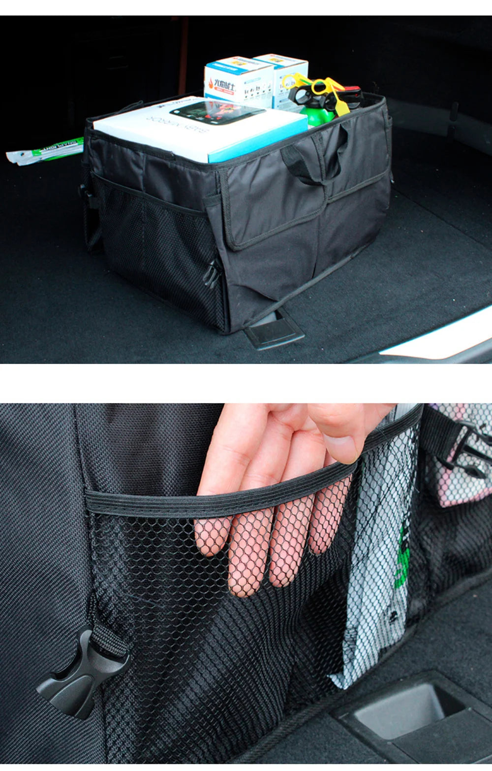 Car Organizer Durable Oxford Storage Box Auto Trunk Folding Tools Collapsible Storage Bag