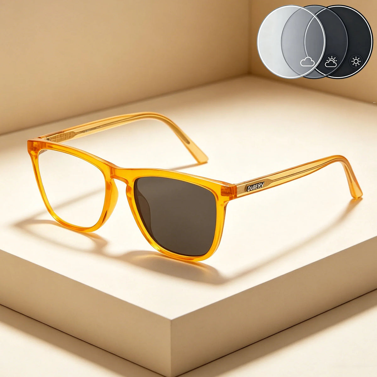 TR90 Square Photochromic Myopia Glasses Men Women Brand Finished Color Changing Driving Nearsighted Eyewear Negative Diopter ﻿