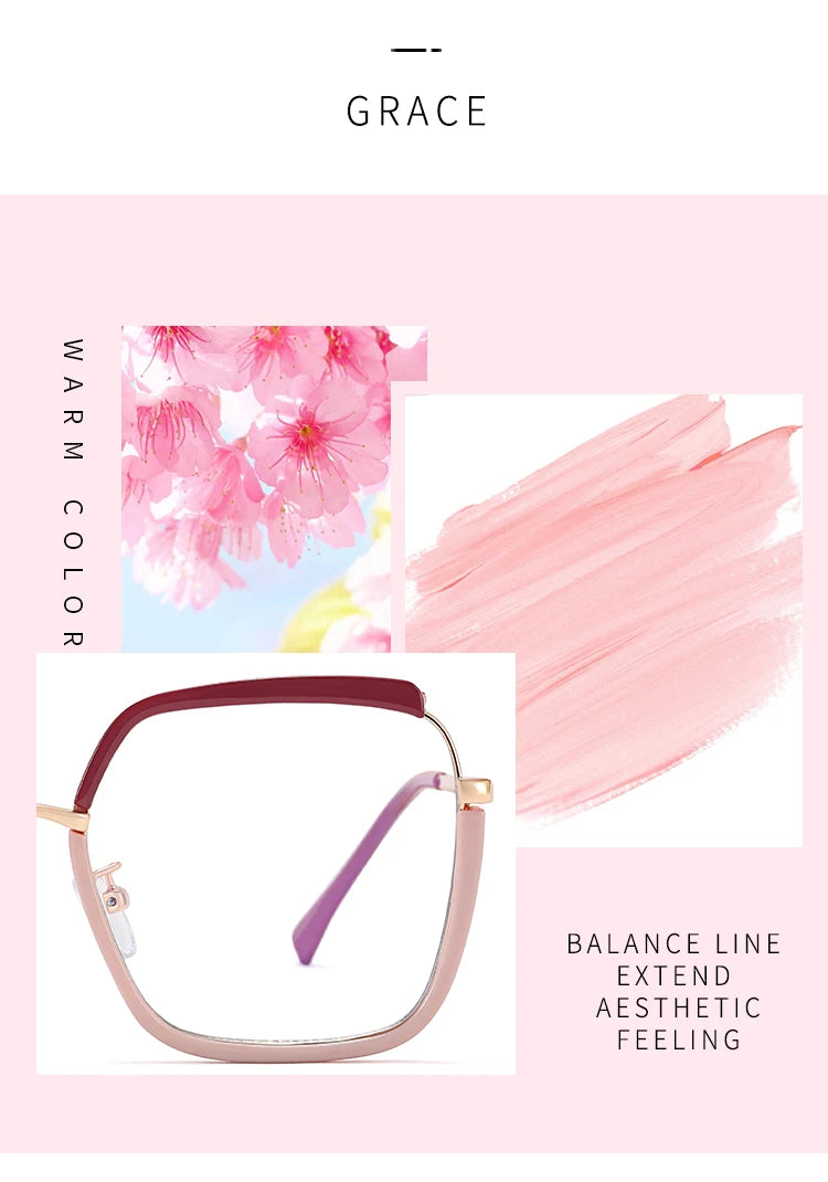 82043 Young Lady Cat Eye Eyeglasses Frame Adolescent Eyewear Eye Readig Protection Girl Glasses Graduation Delicate Gift