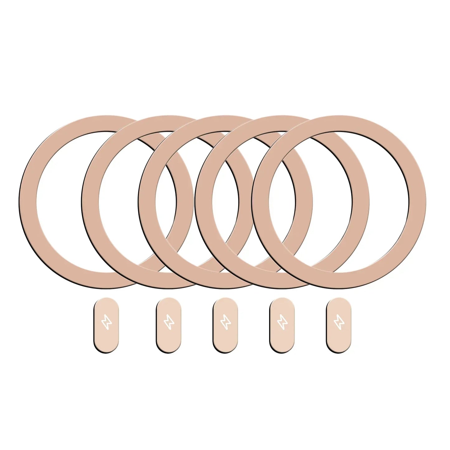 1-5Pcs Universal Metal Plate Ring for Magsafe Magnetic Wireless Charger Iron Sheet Sticker Car Phone Holder for IPhone 13 14 15