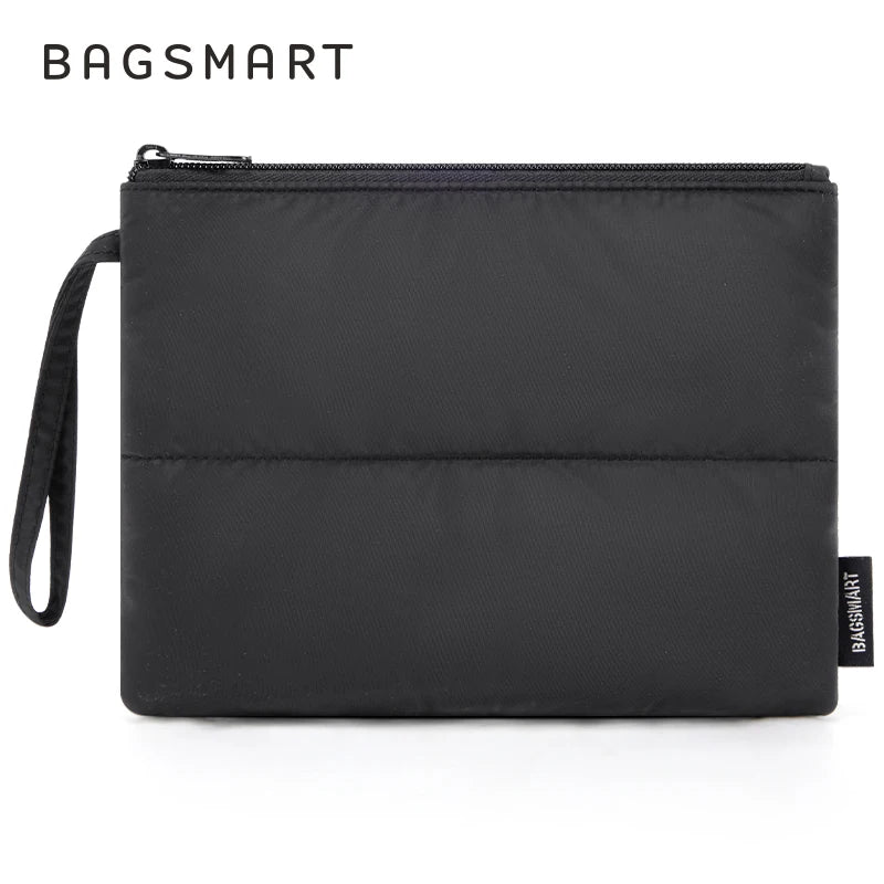 BAGSMART Mini Makeup Bag Portable Cosmetic Storage Bag Earphone Purse Jewelry Organizer Pouch Women Sanitary Napkin