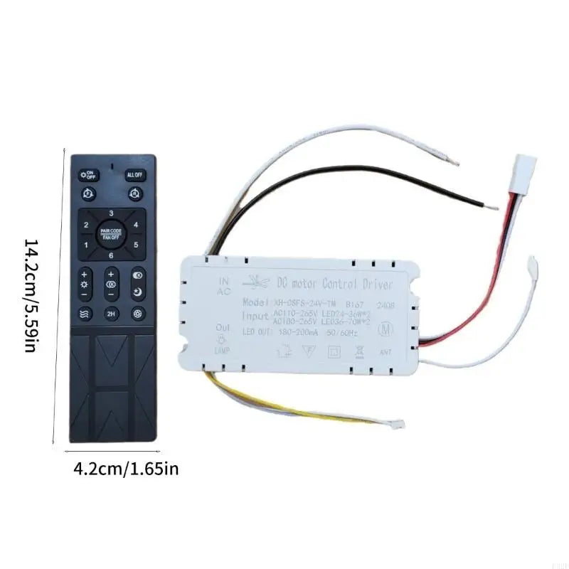 F92F Fashion Ceiling Fan Light Controller with Wireless Remote for Modern Homes