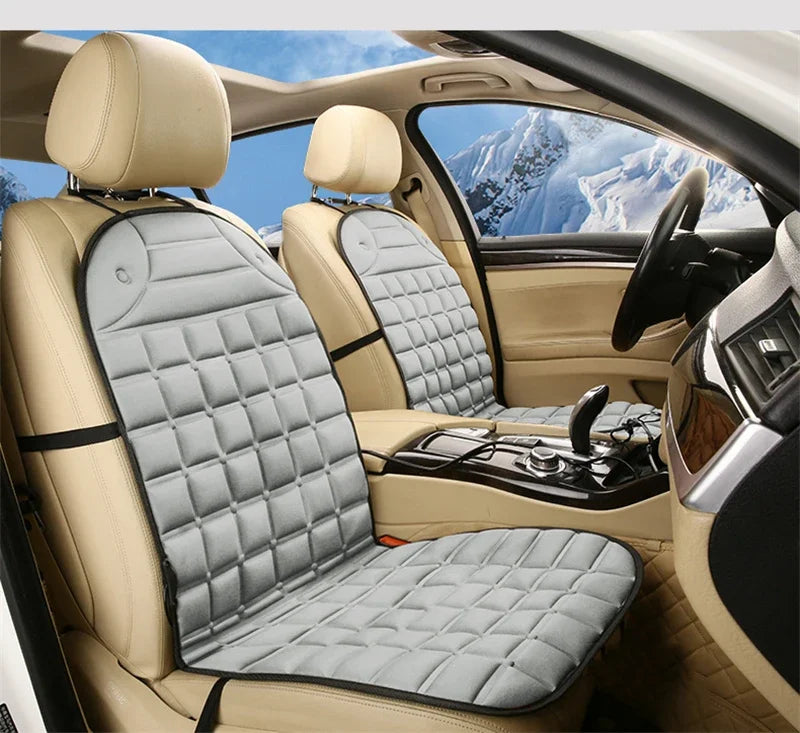 EAFC 12V Car Heating Cushion Heated Seat Pad Heater Winter Warmer Seat Winter seat Protector Auto Seat Cushion Pad Winter Mat