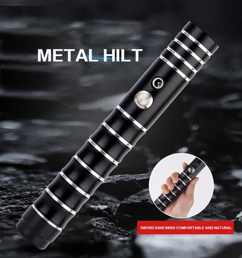 Upgraded Version Gravity Sensing Light Saber 2 In 1 15-color Metal Laser Sword Rechargeable Toy Party Glow Sword,Halloween And C