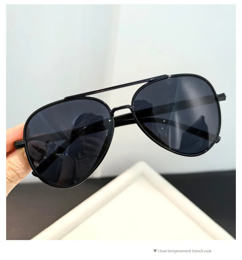 Classic Sunglass for Men Aviator Oversized Frame Outdoor Sports Anti-UV Driving Sunglasses Glasses UV400 Wome Eyewear