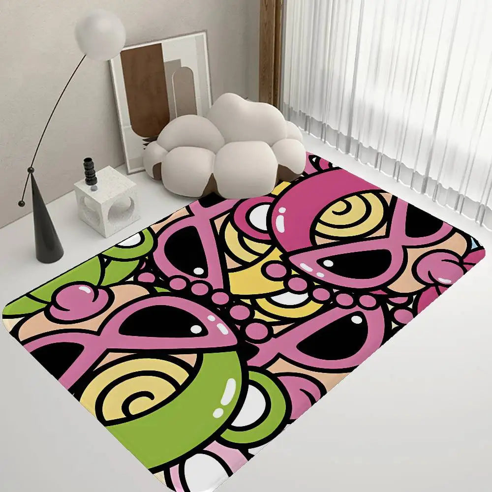 Japan Fashion H-Hysteric M-MiniS Floor Mat Non-Slip Laundry Room Mat Laundry Decor Balcony Child Living Room Bedside Mats