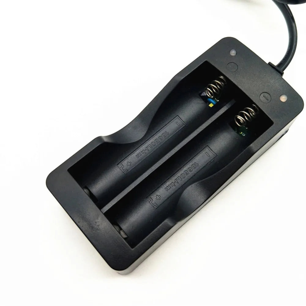 Dual Slots USB Batteries Smart Charger EU Plug 18650 26650 14500 Universal Battery Charger For Li-ion 3.7V Rechargeable 2 Slots