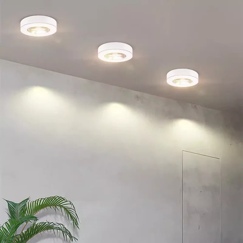 Surface Mounted Ultra-thin LED Downlight 110V-230V 7W9W12W15W18W20W CRI98 Anti-Glare Ceiling Lamp COB Spotlights Indoor Lighting