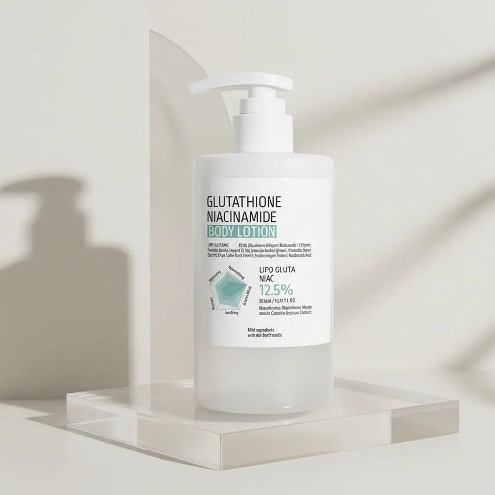 Glutathione Niacinamide Body Lotion 300ml Deep Hydrating Skin Care Rejuvenate Moisturizer Smooth Repair Rough Skin Full Body