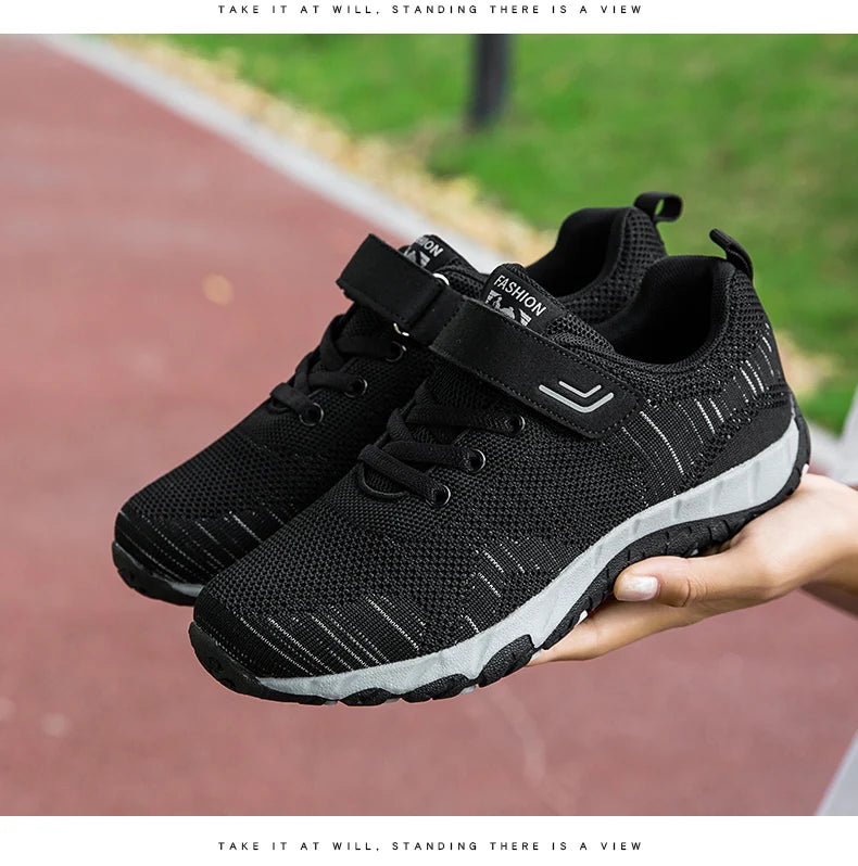 2024 Womens Dance Ladies Sport Shoes Breathable Walking Mesh Flat Shoes Woman White Sneakers Women Tenis Feminino Female Shoes