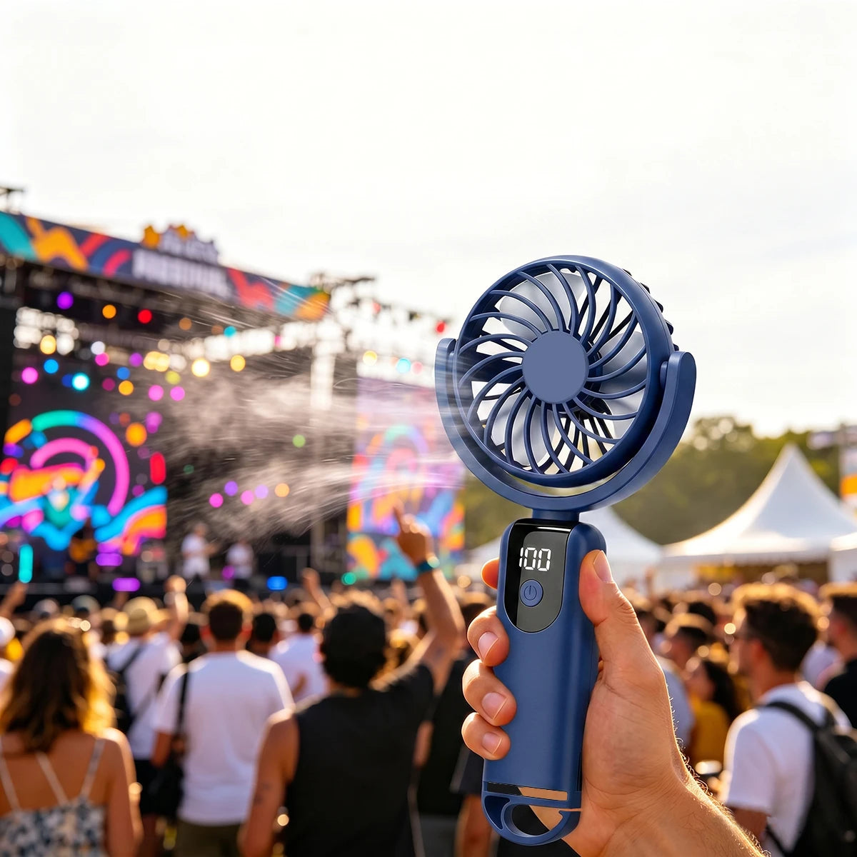 New Handheld Small Fan, Mini Portable Portable Cooling Device, Silent and Long-lasting, Essential for Summer Outdoor Coolness