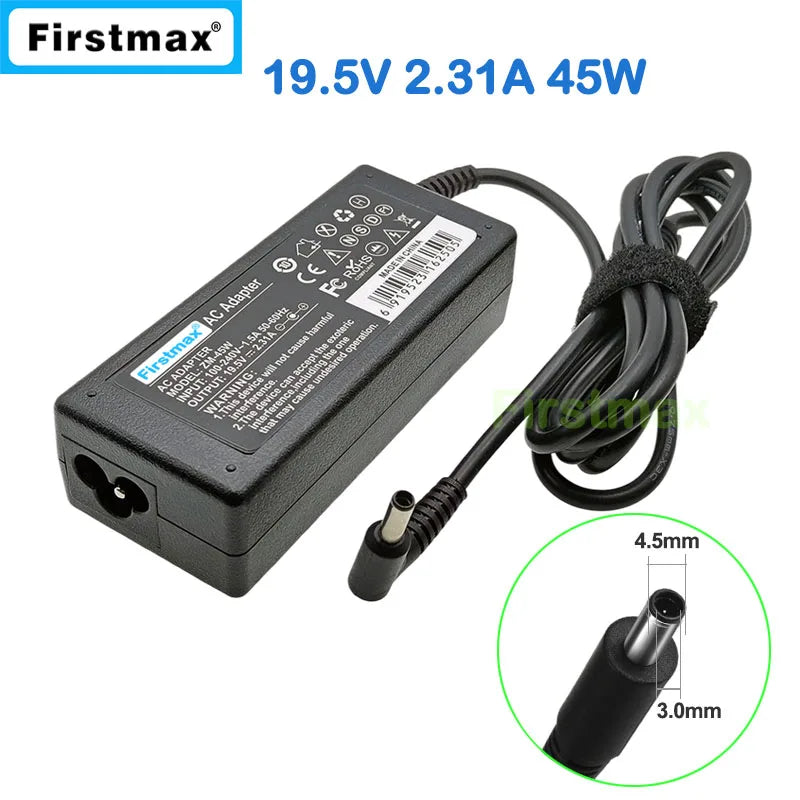 Laptop Power Supply 19.5V 2.31A 45W Charger for Dell Vostro 14 3401 P132G 3468 5468 5471 P76G P75G P88G DA45NM140 AC Adapter