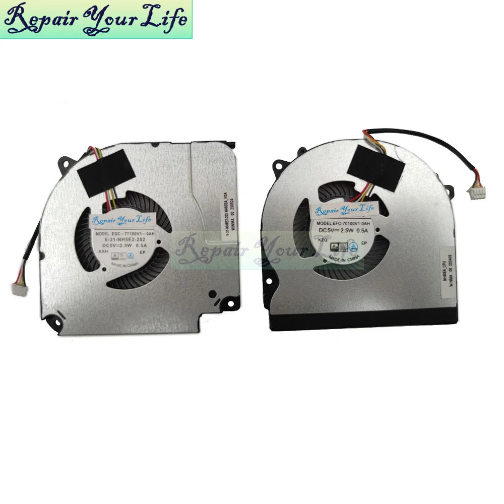 Notebook Cooler Fan For Medion Erazer P15601 NH55RHQ-M MD61657 MD61589 Crawler E25 NH55EKQ MD62316 MD63935 Cooling CPU GPU Fans