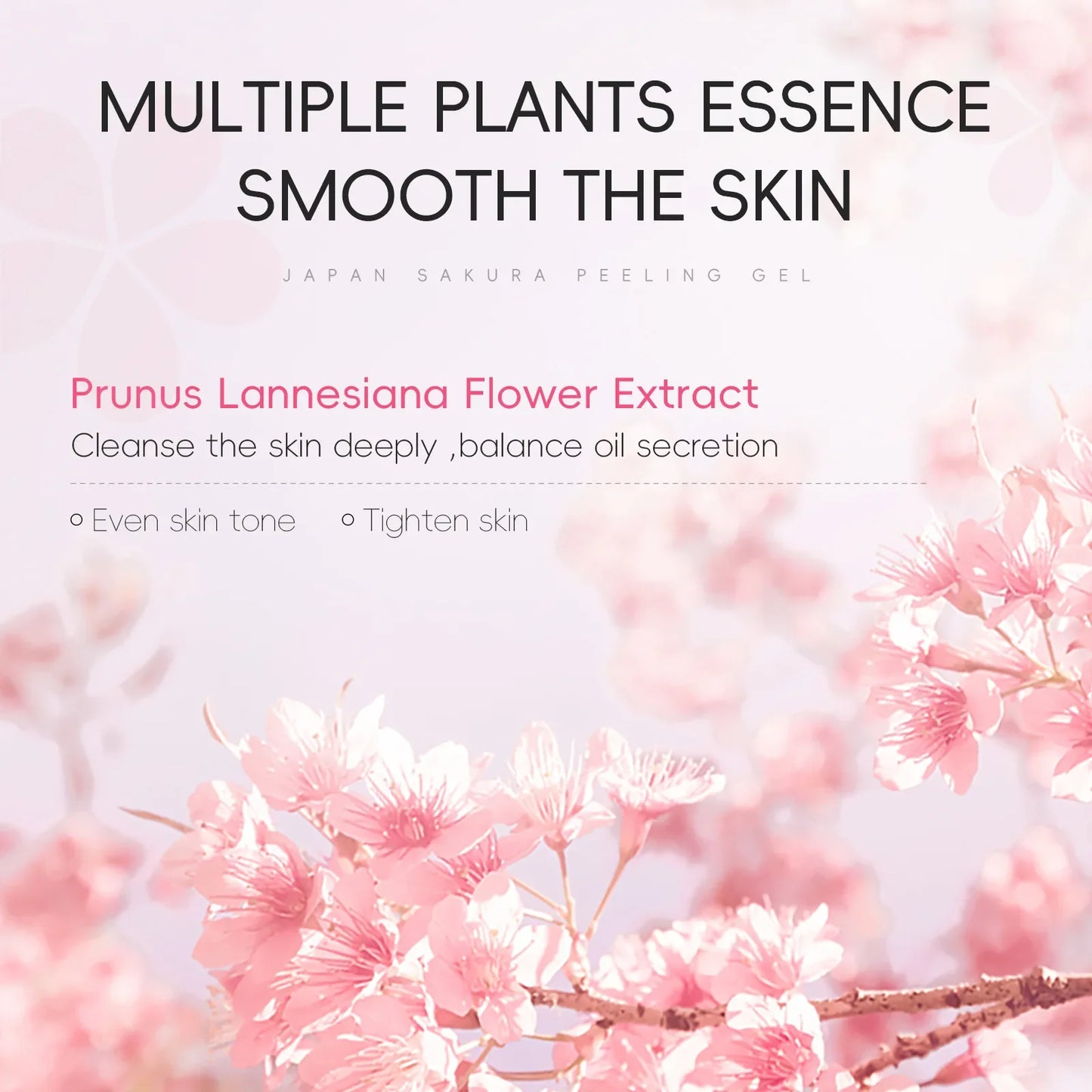 LAIKOU Sakura Face Peeling Gel Facial Exfoliation Cleans Pores Moisturizing Oil Control  Facial Scrub Skin Care 60g