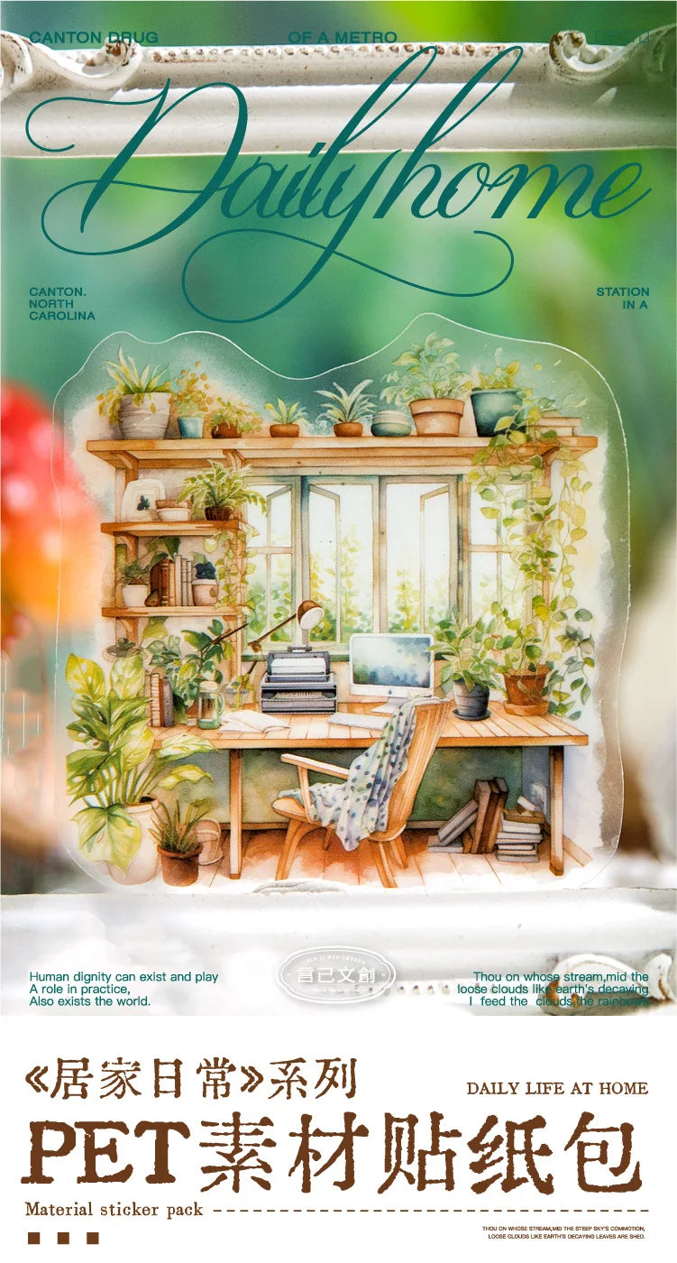 20pcs/lot Kawaii Stationery Stickers everyday household chores sticker pack DIY Craft Scrapbooking Album Junk Journal