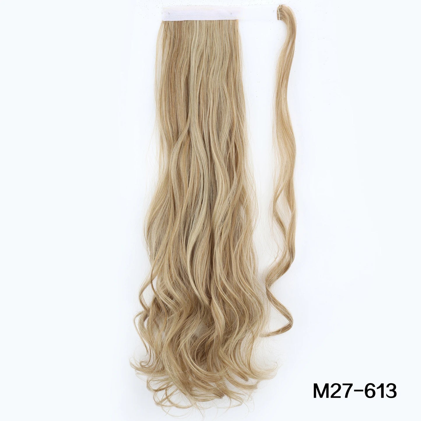 MERISIHAIR Synthetic 22 34 inches Long Straight Ponytail Extensions Heat Resisting Ponytail Brown Blonde Hair Women