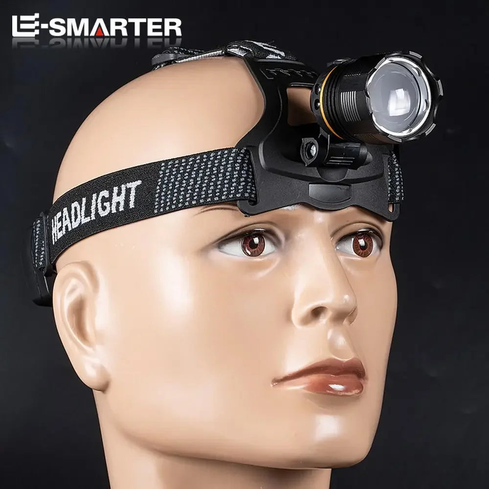 XHP90 Sensor Headlight High Power LED Headlamp Rechargeable Flashlight Built-in 18650 Battery Fishing Camping Head Lamp
