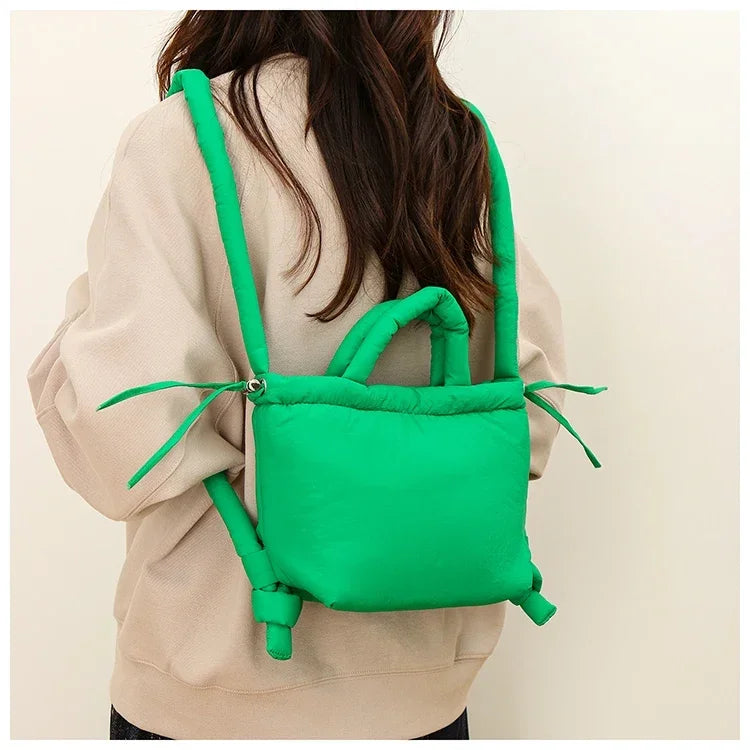 Super Cool Simple Versatile Handbags for Women 2025 Casual Hot Sale Colorful Nylon Small Square Shoulder and Crossbody Bags