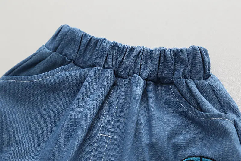 Summer Children Boys Infant Cotton Clothes Cars T Shirt Shorts 2pcs/Set Toddler Fashion Clothing Baby Tracksuits 1 2 3 4 5 Years