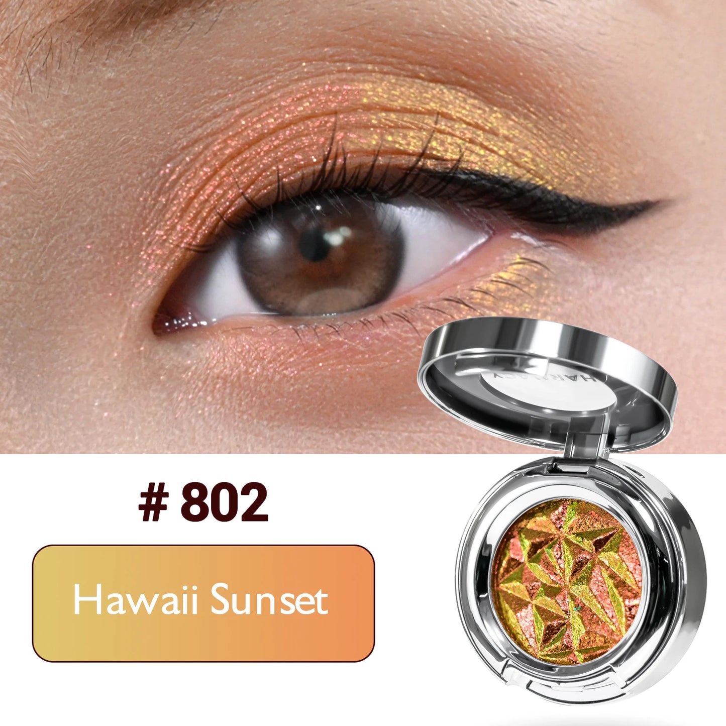 CHARMACY Multichrome Eyeshadow Palette High Pigment Waterproof Long Lasting Eye Shadow Makeup for Women