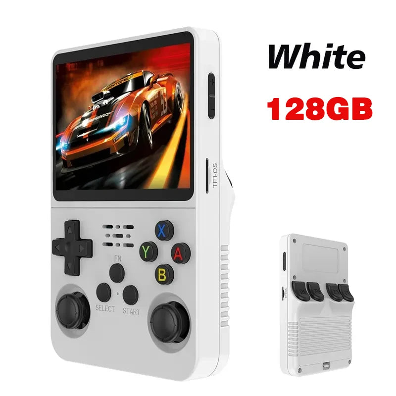 Retro R36S handheld game console 3.5-inch IPS screen Linux system 128GB portable pocket player for gaming
