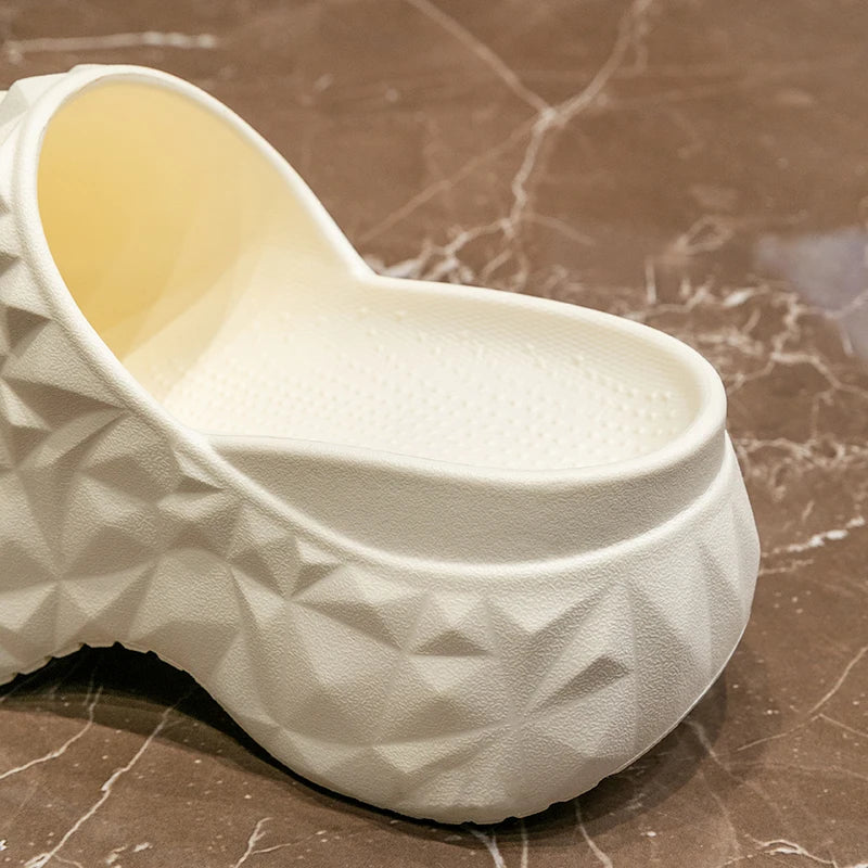 Women's Chunky Platform Slippers Summer Comfort Soft Thick Bottom Slides Woman for Sandals New Open Toe Non-slip Beach Shoes