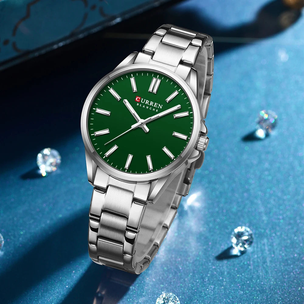 CURREN Exquisite Minimalist Women Watch Luxury Fashion Stain Steel Ladies Waterproof Quartz Wristwatch Rose Gold Female Clock