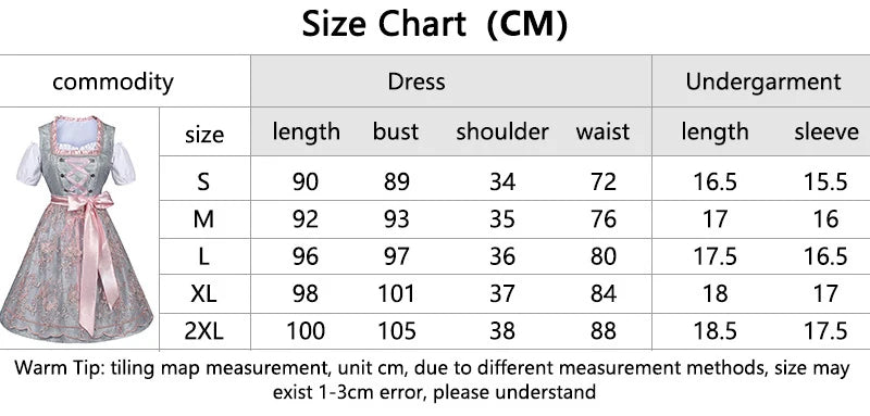 Halloween Carnival Cosplay Costume German Oktoberfest Maid Dress Woman Bavarian Traditional Embroidery Outfits Performance Girl